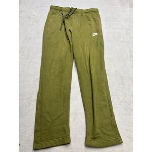 Nike Mens Sportswear Club Fleece Sweatpants Olive Green Straight Leg Large 4546